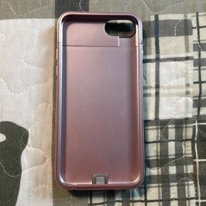 Pink power charging case for iPhone 8